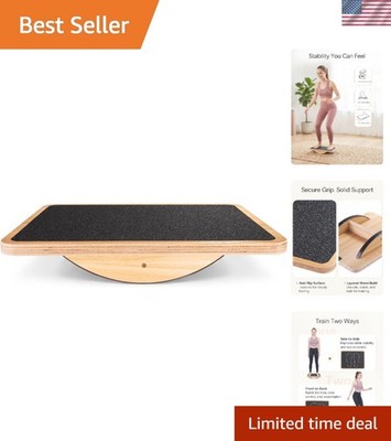 Professional Wooden Exercise Board - Boost Agility & Core Strength Up to 350 lbs
