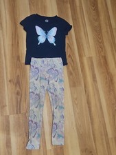 Girls Leggings And Shirt Outfit Butterfly 6