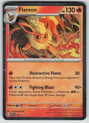 Pokemon Flareon (Cosmos Holo) 167 Scarlet & Violet Promo Promo NM