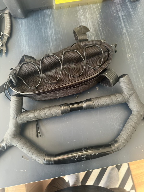 Surly Moloko BikePacking Adventure MTB Handlebars with surly bag