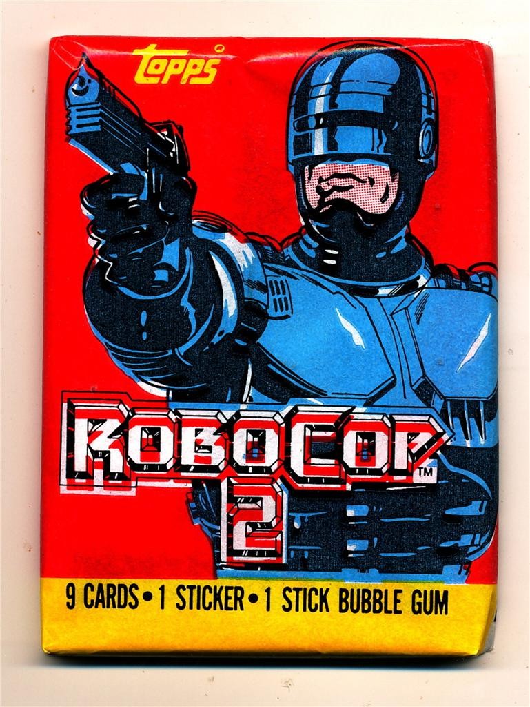 1990 Topps Robocop 2 Trading Card Packs Both Versions