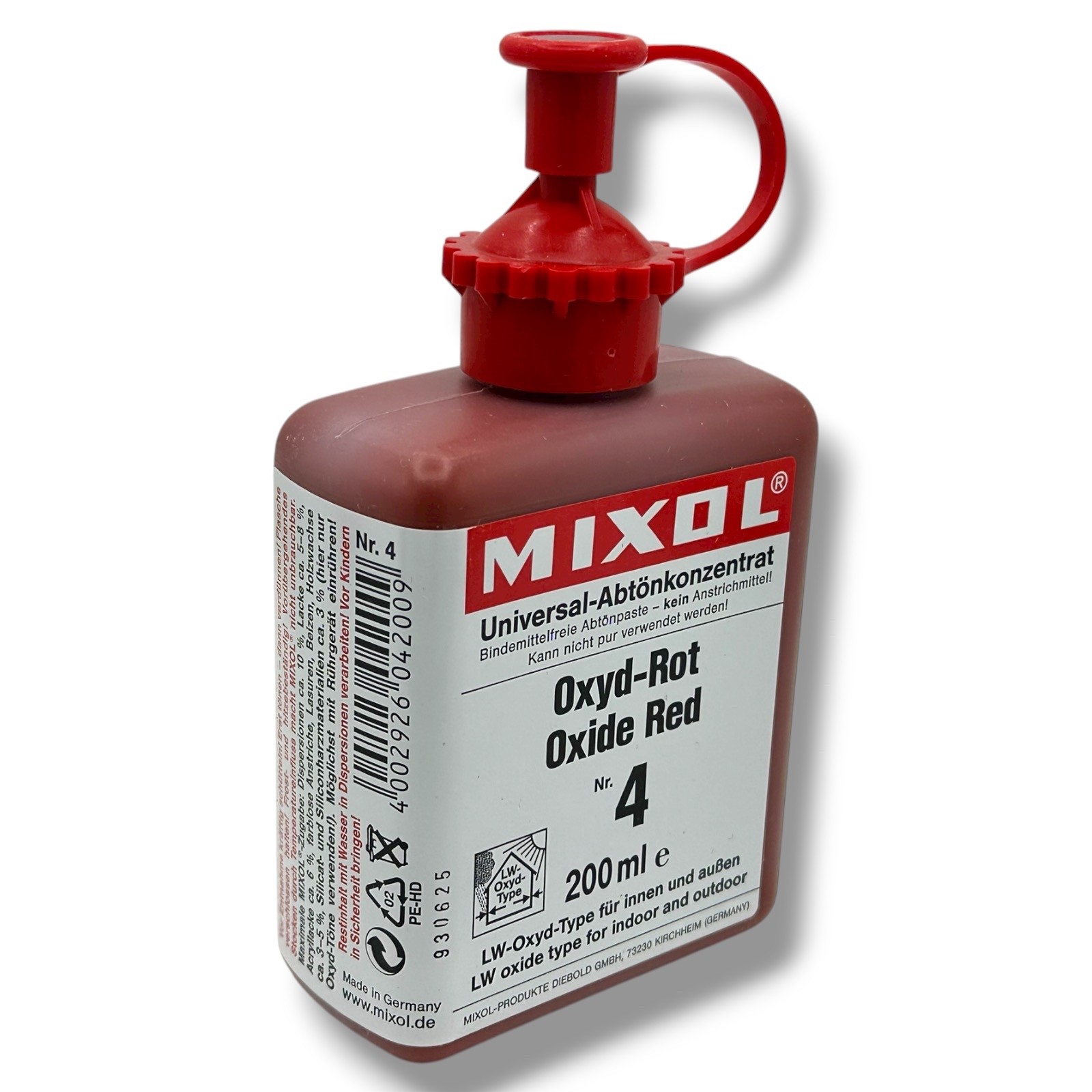 Mixol Stainer Oxide Red 200ml Highly concentrated water or oil liquid Frmaing