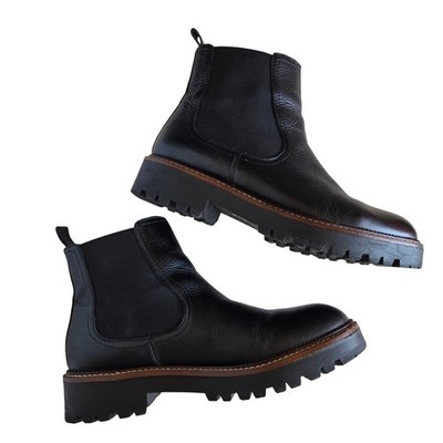 Caslon Miller Water Resistant Lug Chelsea Boot Black Leather Men\'s 13‎ M Shoes CASLON Miller Water Resistant Chelsea Boot Black Size 13M | eBay main image 3