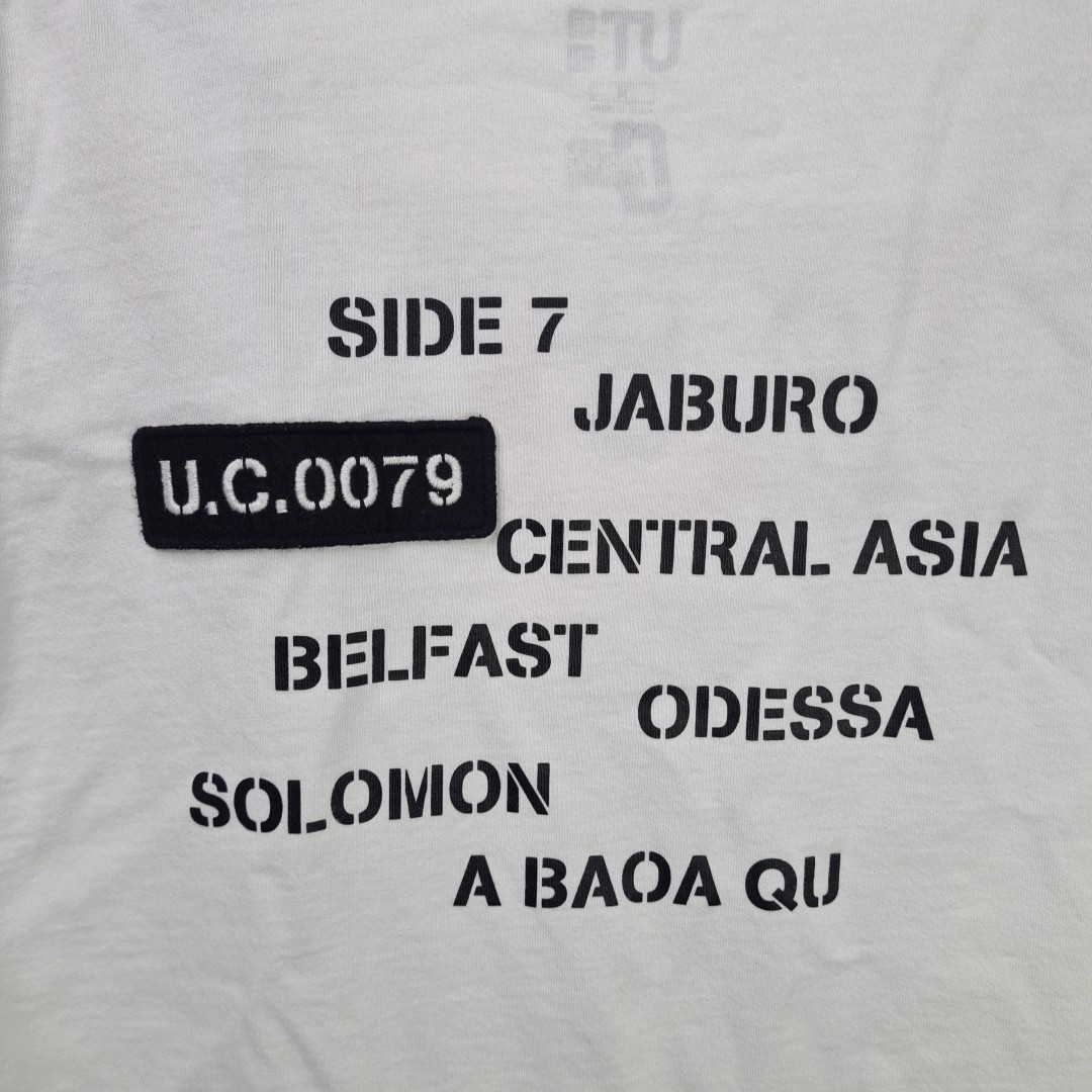 Uniqlo Men's UT Mobile Suite Gundam 40th Anniversary T-Shirt Cotton White Sz M thumbnail 7
