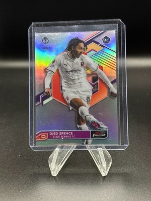 2022-23 Topps Finest UEFA Djed Spence Refractor RC #113 Rookie