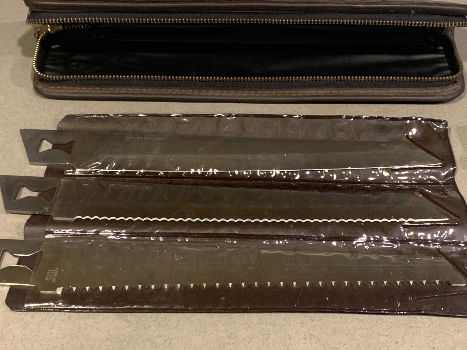 Vintage Kershaw Kai Blade Trader Interchangeable 3 Blade Knife Set Rare