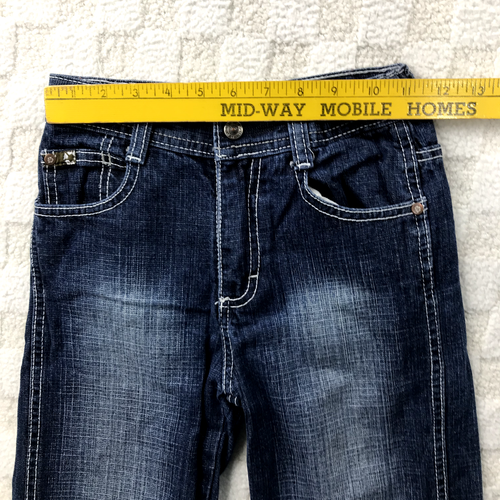 Vintage Y2K Southpole Jeans Boys 6 Blue Baggy Skater Grunge Hip Hop Youth - Picture 9 of 14