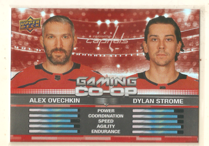 Ovechkin & Strome 2024-25 Upper Deck Series 1 Gaming Co-Op Insert #11 Capitals