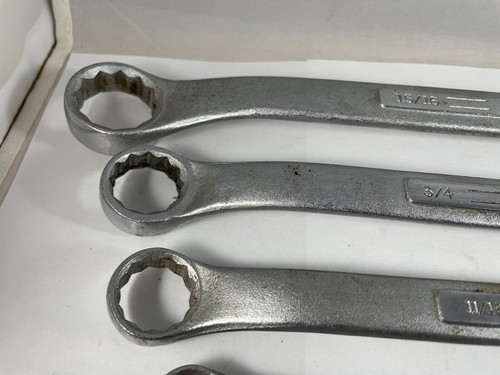 Vintage Craftsman USA Offset Box End Wrench Set Of 6 =V= Series 3/8” To 1” USA - Picture 2 of 14