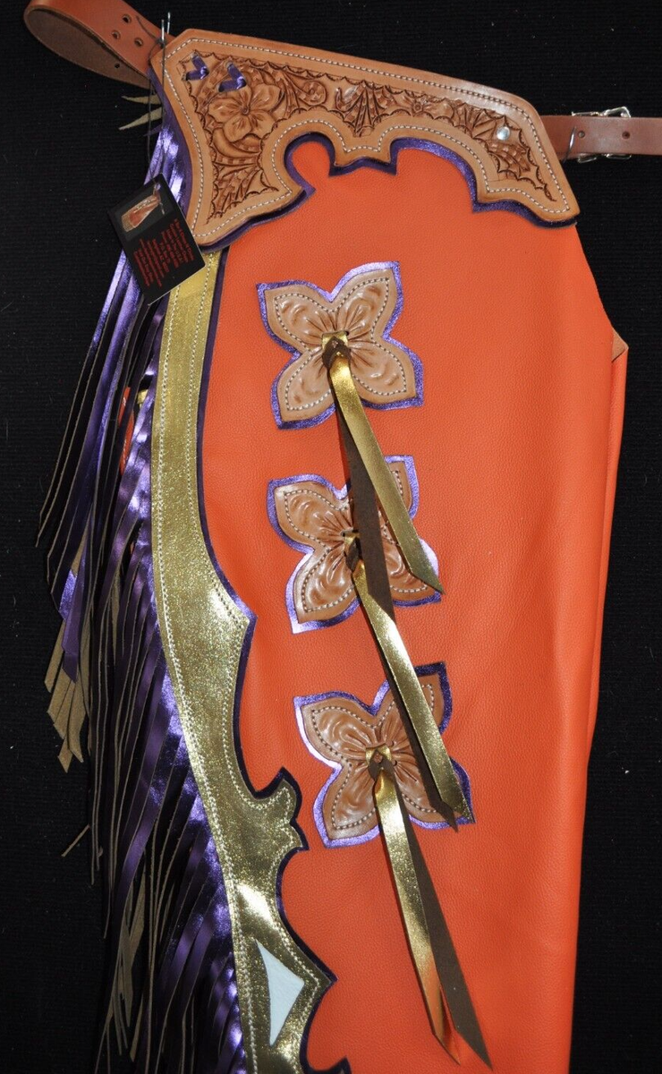 Chaps en cuir de vachette pour femmes - TML Gears