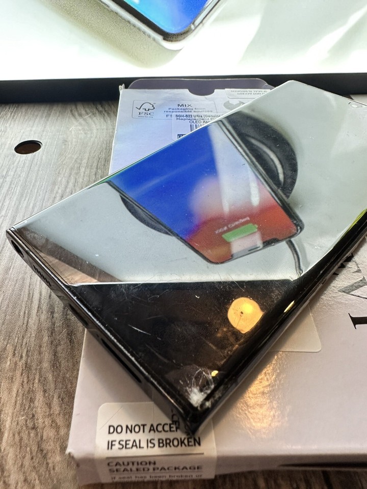 OEM Original Galaxy S22 Ultra Cracked Glass With Dot For Recycle 1 eBay