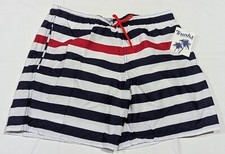 Trunks Men's Blue And White Swim Trunks Size Large New