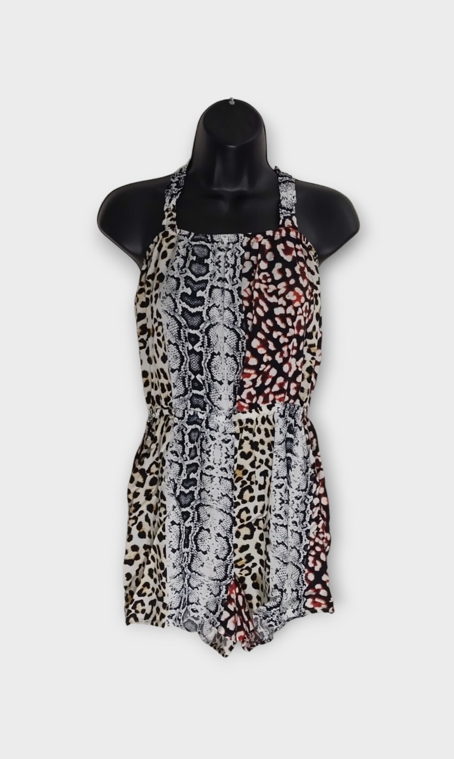Express Snakeskin Pattern Romper Size Small - image 1