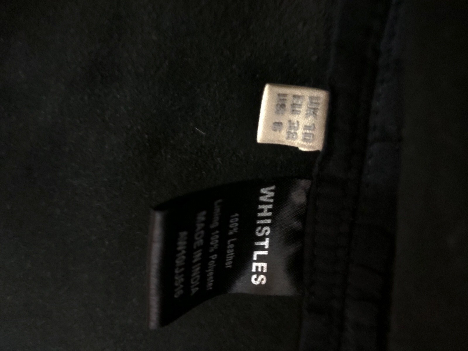 Whistles Leather Jacket, Size 10 eBay