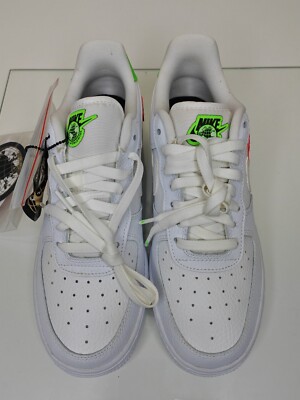 Nike Air Force 1 Low 07 Worldwide Pack Flash Crimson Green Strike... 