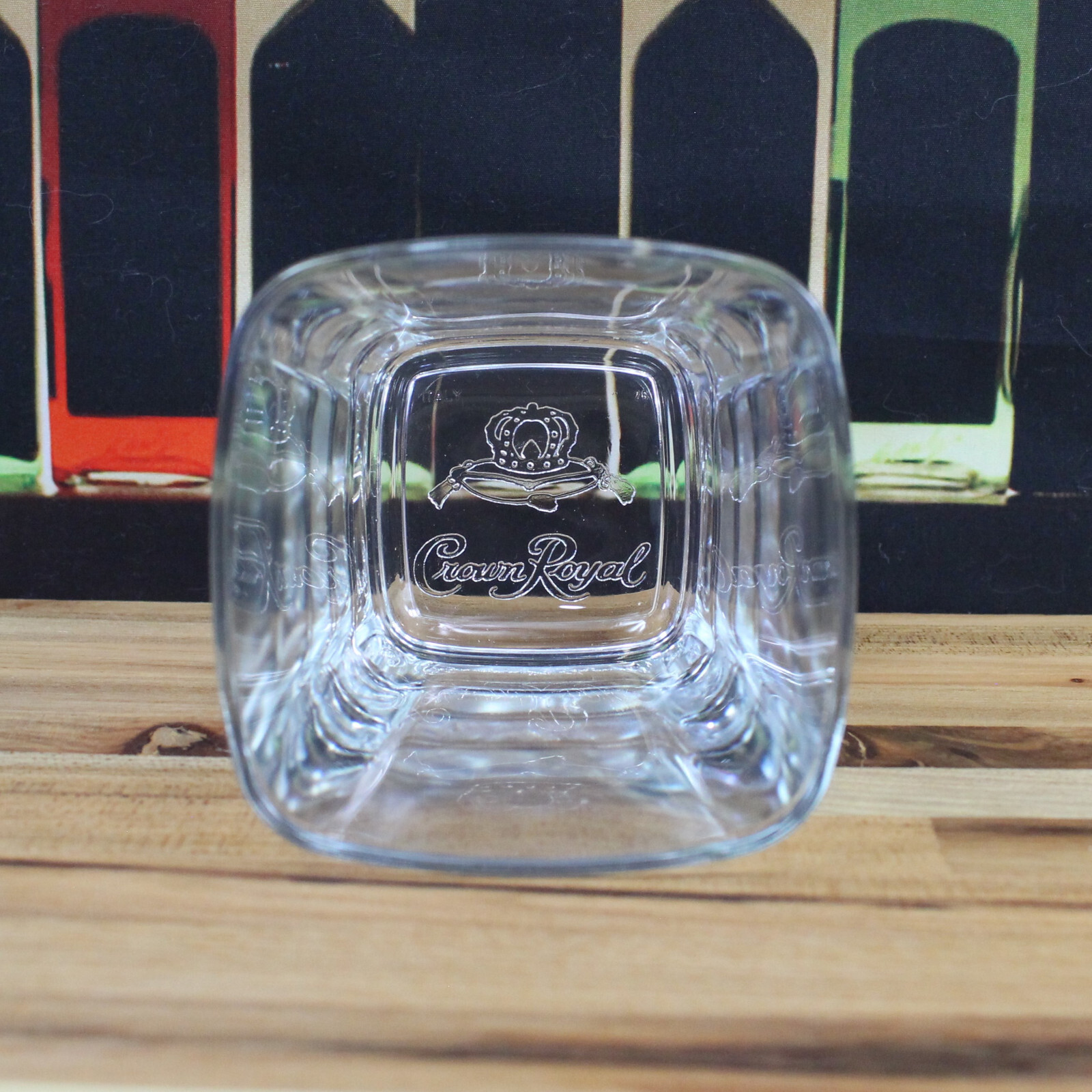 Crown Royal Lowball Whisky Glass with Embossed Logo Base-image