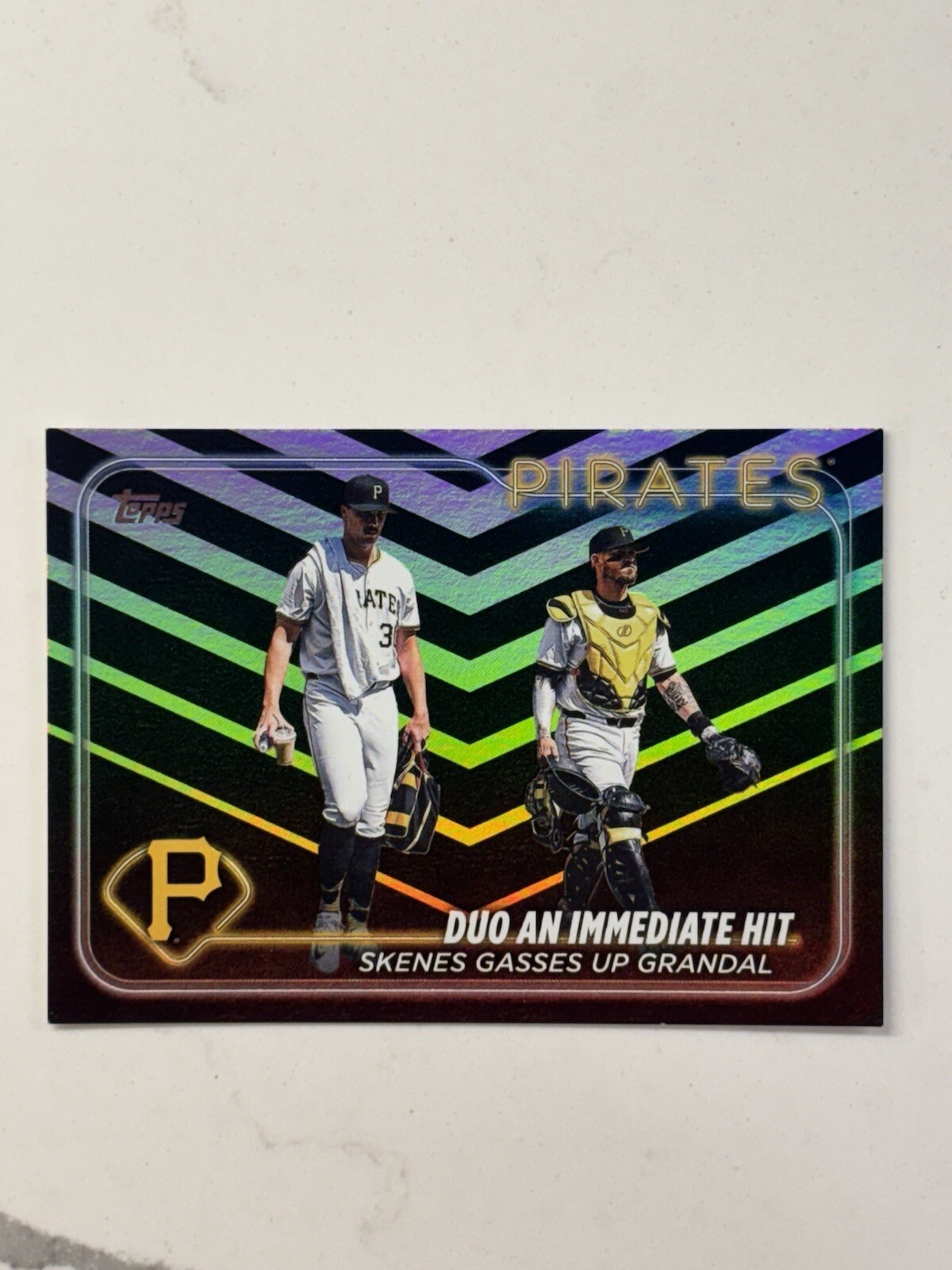 2024 Topps Update Paul Skenes/Grandal Duo Holiday Parallell #US160 Pirates