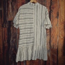 IRIS MAXI Women's Sz 8 Button Up Swing DRESS - EXCELLENT CONDITION