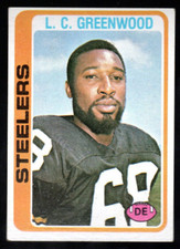 L. C. GREENWOOD STEELERS - 1978 TOPPS FOOTBALL - #145