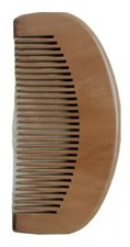 Wood Hair Comb 1mm Bristles 2 x 4.25 inch Natural Health and Beauty