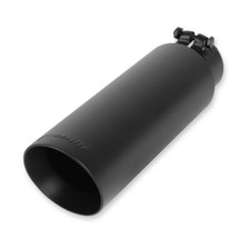 Flowmaster 4" Black Angle Cut Exhaust Tip  3" Tubing 13" Long Clamp On 15398B
