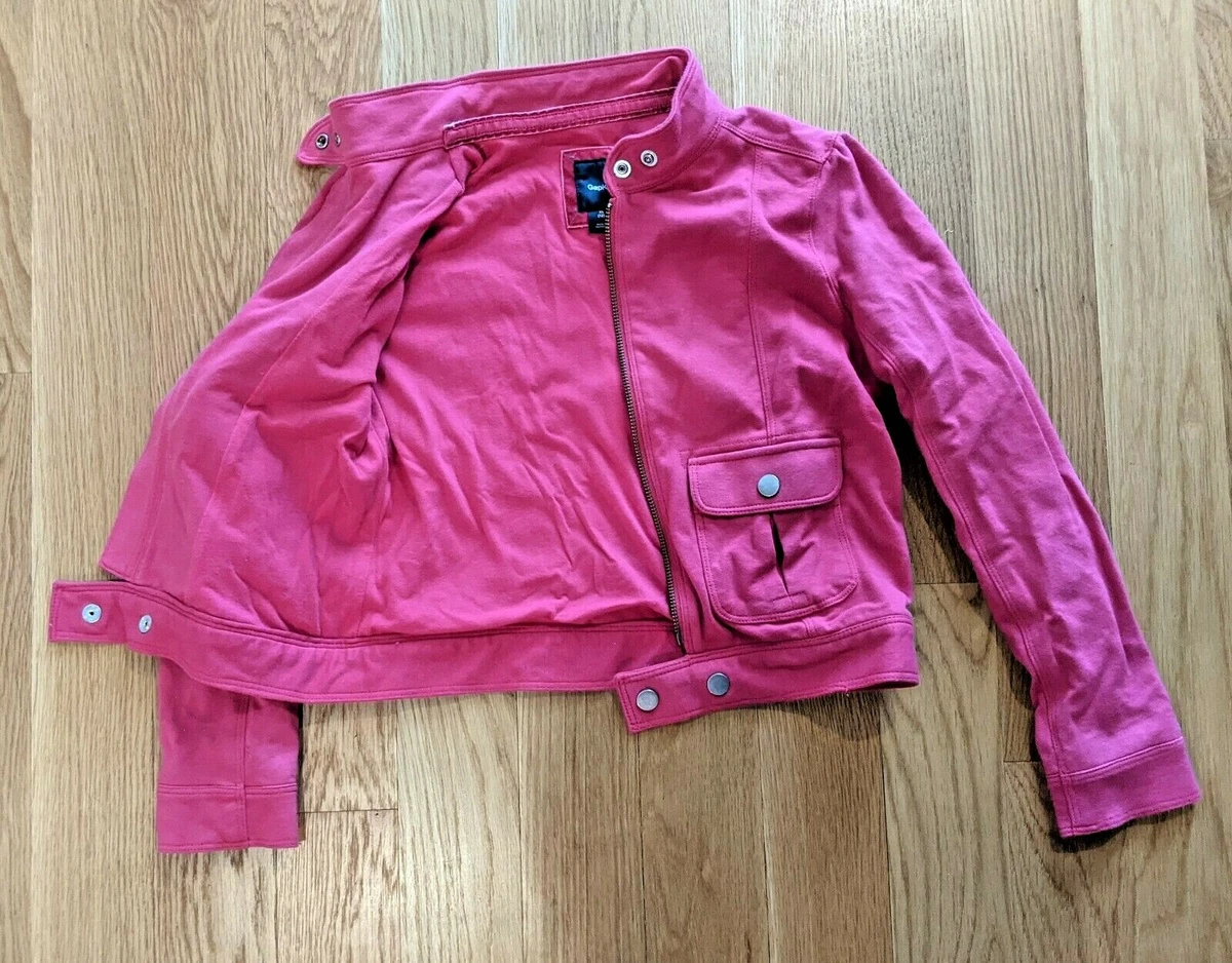 Gap hot hotsell pink moto jacket