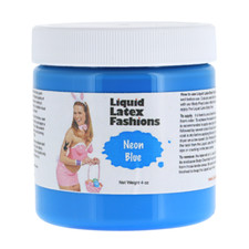 Neon Blue 4 Oz - Liquid Latex Body Paint, Perfect for Cosplays, Costumes, Smurf