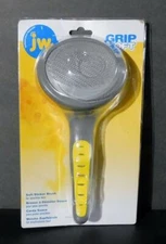 JW Pet Company Grip Soft Slicker Dog Brush For Sensitive Skin ~ Stainless Tines