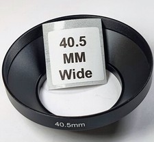 40.5mm Wide Angle Metal Lens Hood Sun Shade Screw-in Mount 40.5 mm E40.5 Black