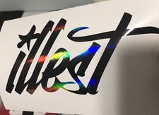 2 Illest Decal Sticker Illest Lowered Jdm Stancenation Hellaflush Oil Slick