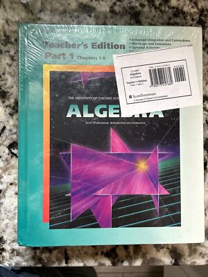 Algebra, Part 1, Teachers Edition  (University of Chicago School Ma-SEALED/NEW
