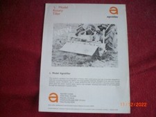 OLD AGROTILLER "L" MODEL ROTARY TILLER BROCHURE UK 11/1970