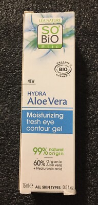 SO'BiO tic Hydra Aloe Vera Moisturizing Fresh Eye Contour Gel .5 Fl Oz NIB  | eBay