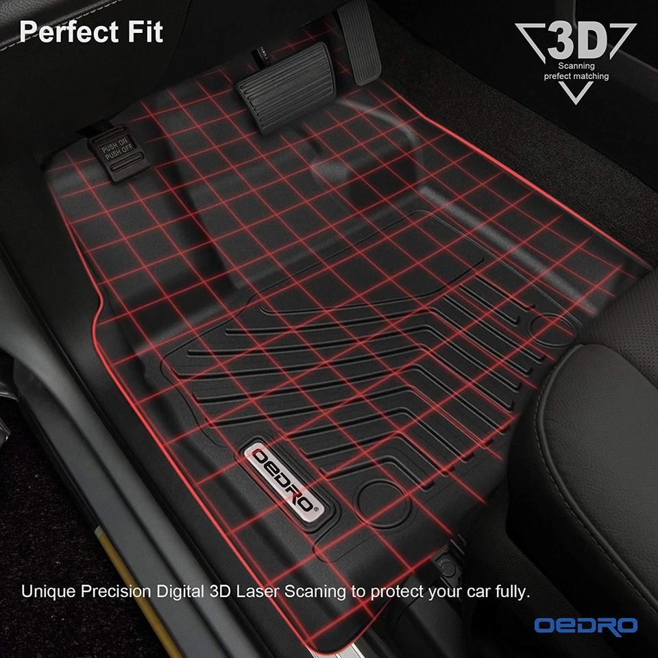 OEDRO Floor Mats Liners for 2015-2025 Ford F-150/F-150 Lightning Super Crew Cab Foto 4 de 4