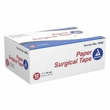 Medical Tape White 1 Inch X 10 Yard Paper NonSterile 3552 Count of 1 By Dynarex