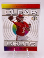 2021 Panini Illusions Football Patrick Mahomes II Clear Shots Insert KC Chiefs