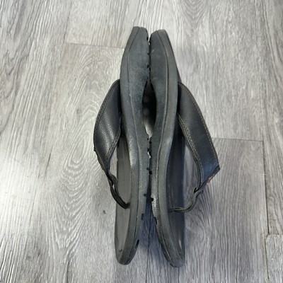 Olukai Ohana Sandals Mens Size 10 Flip Flop Black Thong  display picture 2
