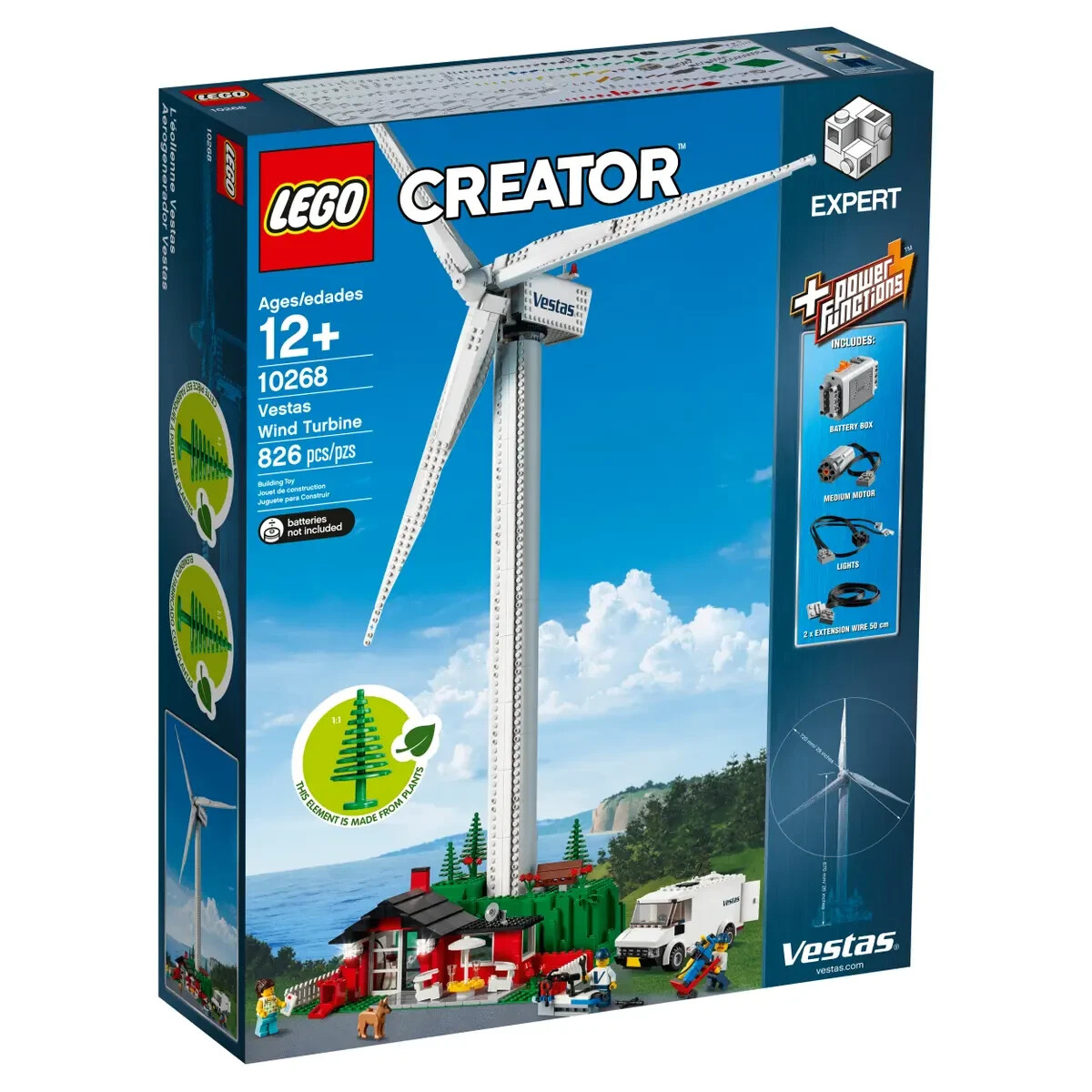 Lego Vestas Wind Turbine 10268 Creator Minifigure Building Set
