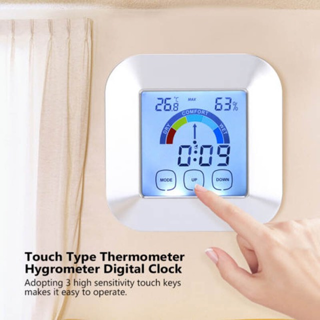 1 × Digital LCD Thermometer Hygrometer Indoor Humidity Meter Temperature Tester
