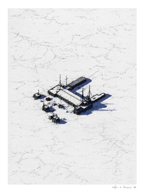OUTPOST 31 THE THING JOHN CARPENTER ART PRINT LTD SCREEN PRINT BY OWEN D. POMERY
