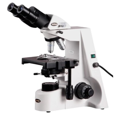 AmScope 40X-2000X Binocular Compound Microscope w Halogen Kohler Illumination