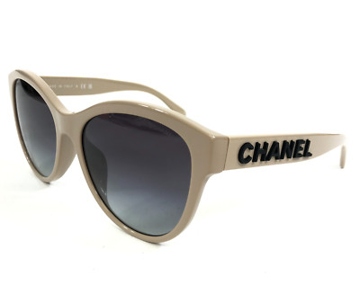Chanel Sunglasses 5458-A c.1520/S6 Beige Asian Fit Frames w Grey Gradient Lenses