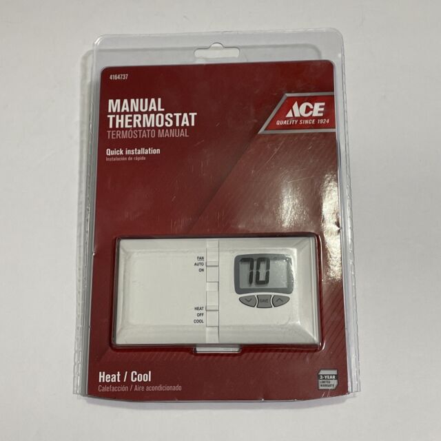 ACE Hardware Manual Thermostat ADMH110 White for sale
