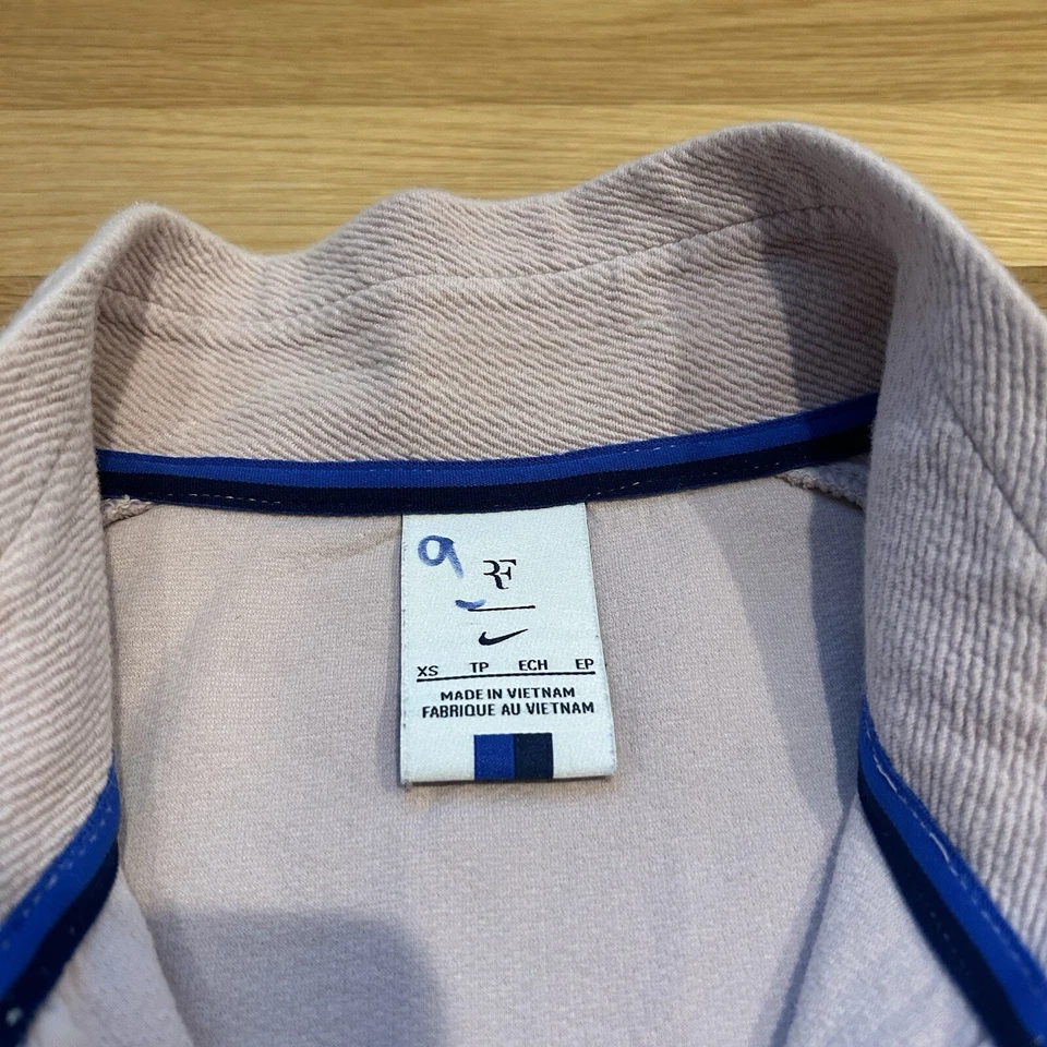 Chaqueta Nike Para Hombre XS Rosa RF Roger Federer Tech Polar Cancha de Tenis Pista Chaqueta Foto 2 de 4