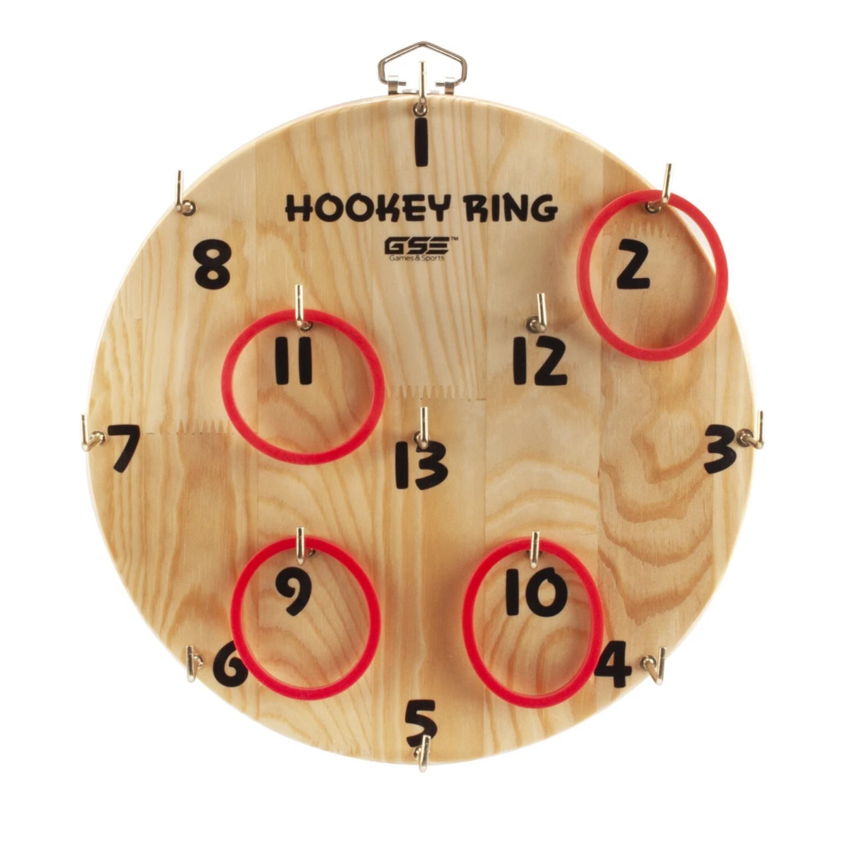 Hook and Ring Toss Game Wall Mount Ring Hook Ring Game for Outdoor