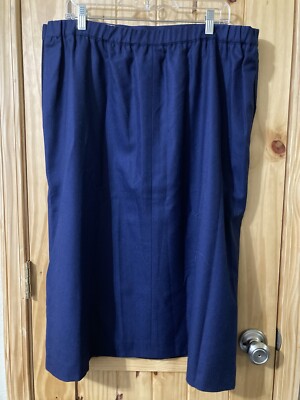 Vintage Kelly Harper Size 22W Fully-lined 100% Wool Midi  Skirt
