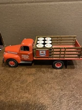 First Gear Magnolia Mobil Oil 1952 Ford Rack Stake Truck Die Cast 1992 no box