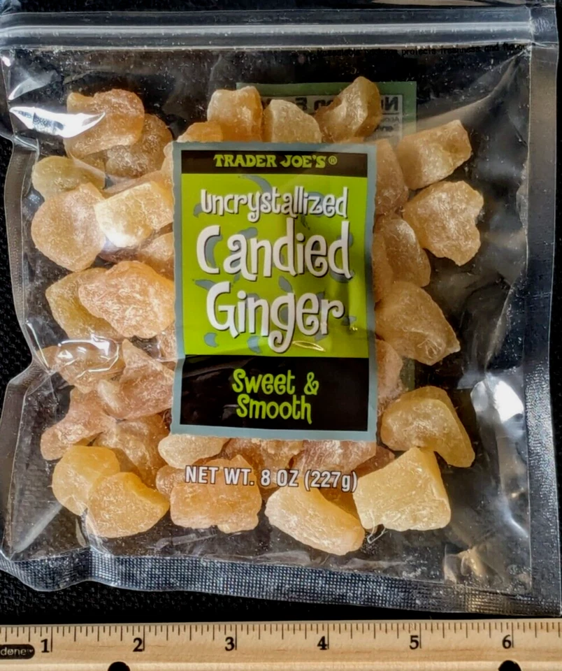 Jengibre confitado sin cristalizar Trader Joe's 8 oz (227 g) Foto 4 de 4