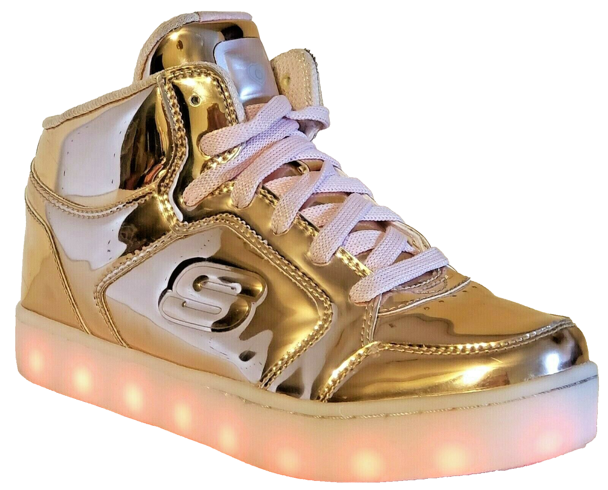SKECKERS ENERGY LIGHTS Dance-N-Dazzle Rose Gold Rechargeable Light Show  Girls: