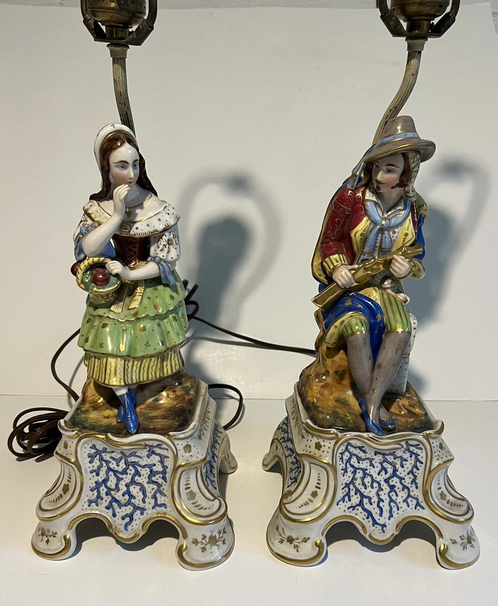 Vintage figural lamps deals